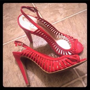 Red JS heels